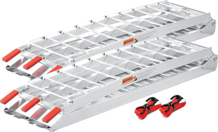Image du produit Wiltec 2x Rampe de chargement Moto ATV Pliable Aluminium Rail d'accès 226cm 680kg