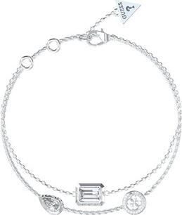Produktbild Guess Double Steel Bracelet With Zircons 4g Light Jubb05237jwrh (14.60 cm, Edelstahl)
