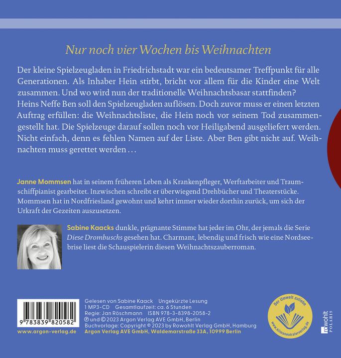 Produktbild Die Weihnachtsliste (Janne Mommsen, Sabine Kaack, Deutsch)