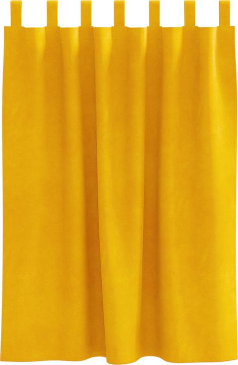Image du produit VidaXL Rideaux occultants avec bandes de suspension 2 pièces jaune moutarde velours (141 x 144 cm)
