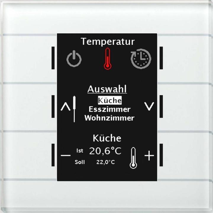 Immagine prodotto MDT MDTtechno. Pannello di controllo in vetro Smart con display a colori BE-GBZW.01