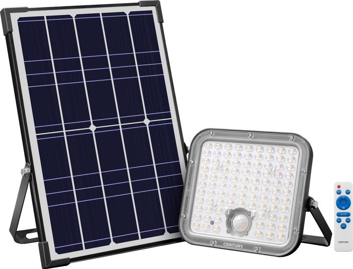 Actual product image Century Energy LED floodlight solar 30W, 4800lm, sensor (4800 lm, IP65)