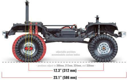 Immagine prodotto Traxxas TRX-4 79 Chevy Blazer arancione/bianco 1/10 Crawler RTR spazzolato, Clipless, senza batteria e (RTR pronto all'uso)