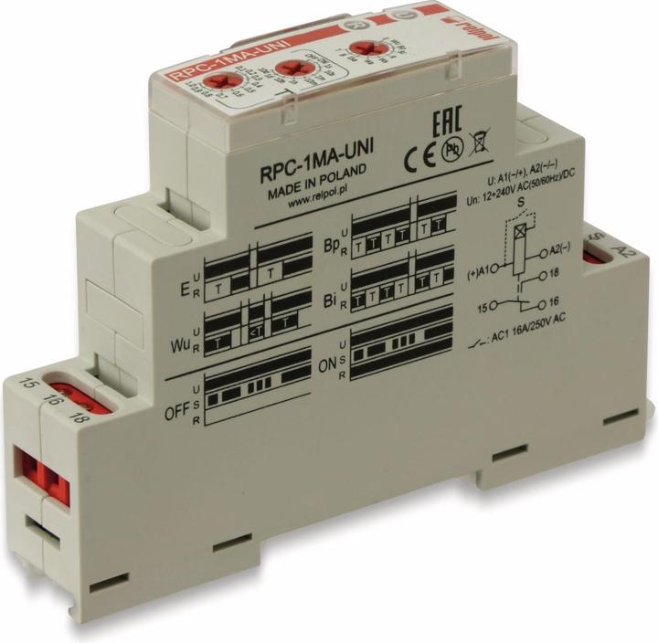 Produktbild Reltech Zeitrelais RMFR1, 1 Wechsler, 10 Funktionen