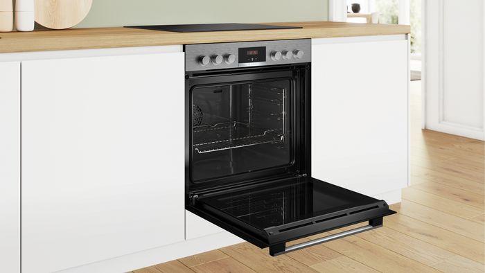 Produktbild Bosch Hausgeräte Einbau-Herd-Set, HEA513BR3 + NKN645GA2E, Einbau-Herd, Elektro-Kochfeld, HND411LR63