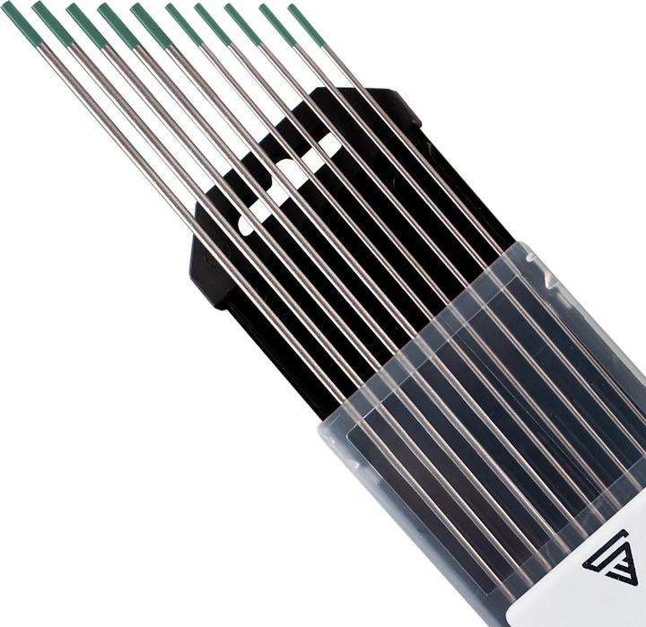 Immagine prodotto Stahlwerk Elettrodi di tungsteno WP Green Set 5 x 1,6 mm + 5 x 2,4 mm x 175 mm