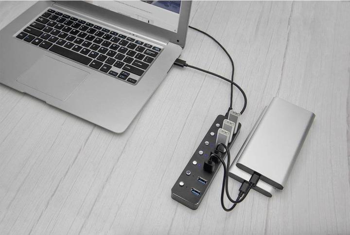 Produktbild Digitus USB Hub (USB-A, USB-C, 7 Ports)