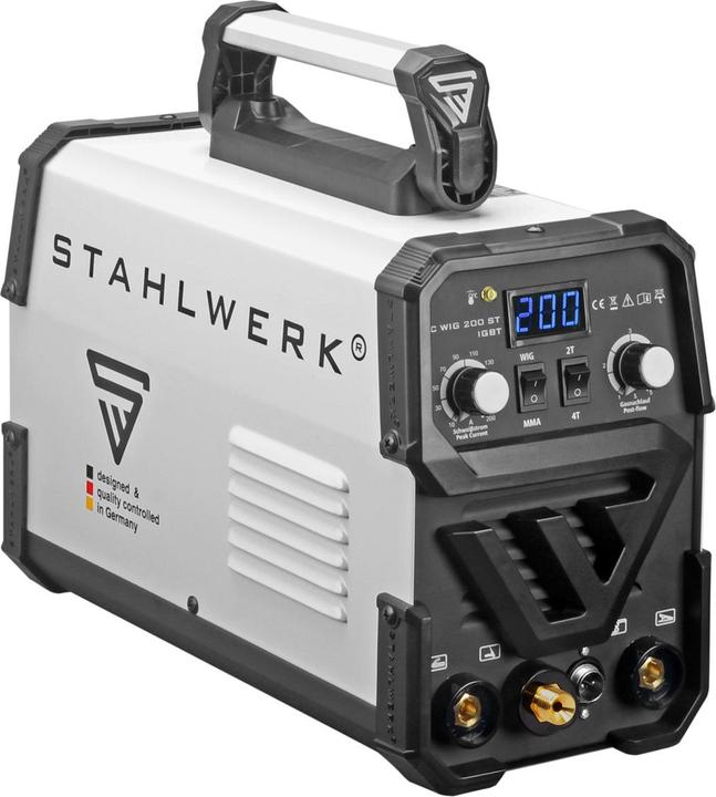 Stahlwerk DC TIG 200 ST IGBT welding machine with 200 amps and MMA electric hand