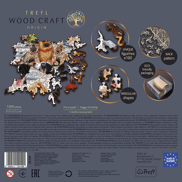 Actual product image Trefl Wooden puzzle 1000 pcs. - Dogs (1000 pieces)