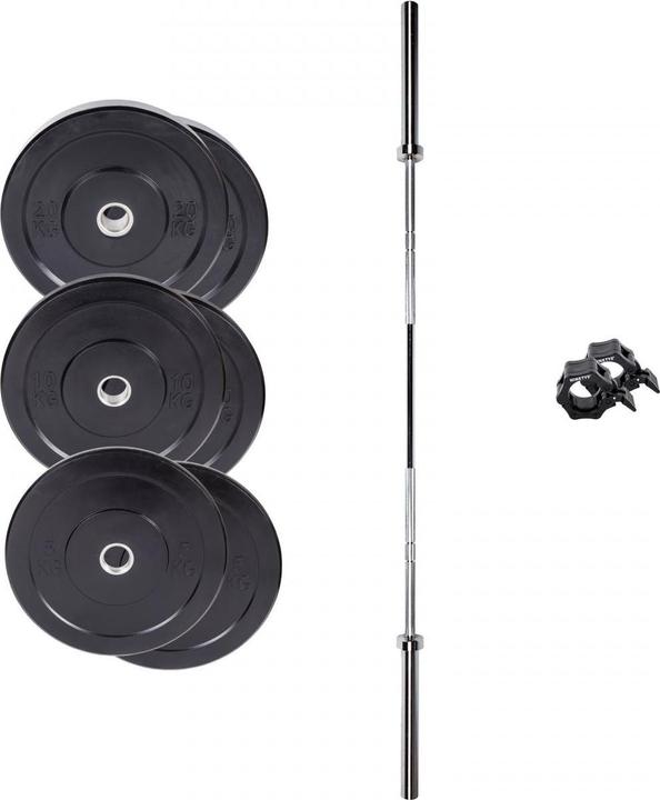 Image du produit Fitcom Bumper Plate Set + Olympic Bar