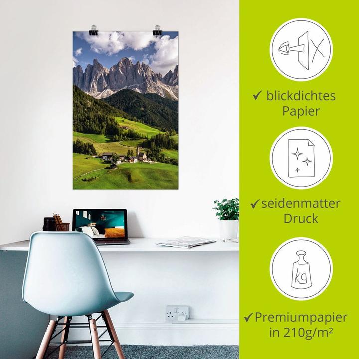 Produktbild Artland Sommer in Südtirol in den Dolomiten U3LX (20 x 30 cm)