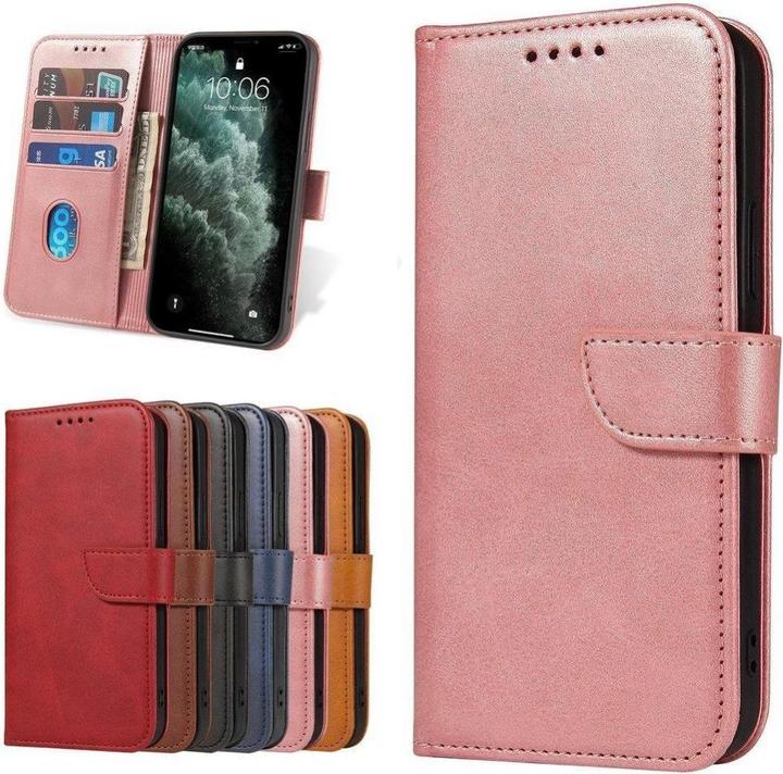 Actual product image Hurtel Magnet Case elegant case case cover with a flap and stand function Poco M4 Pro 5G pink (Xiaomi Poco M4 Pro 5G)