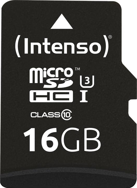 Intenso Micro SDHC Card (16 GB, microSDHC, U1, UHS-I)