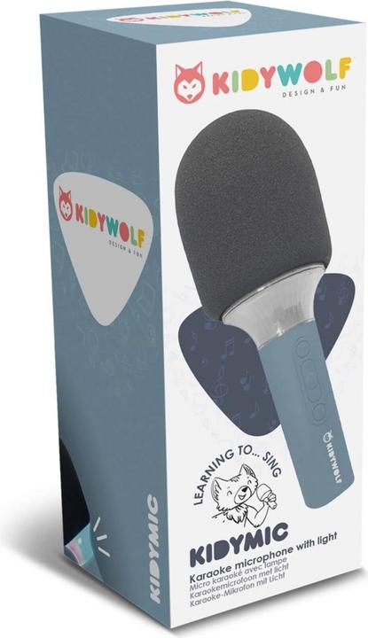 Actual product image Kidywolf Bluetooth microphone with light