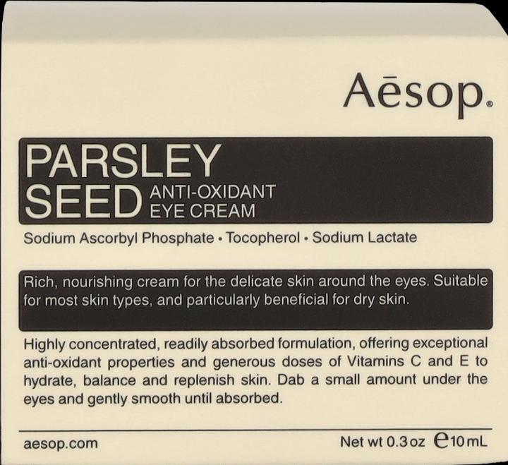 Produktbild Aesop Skin Parsley Seed (Crème, 10 ml, Tag + Nacht)
