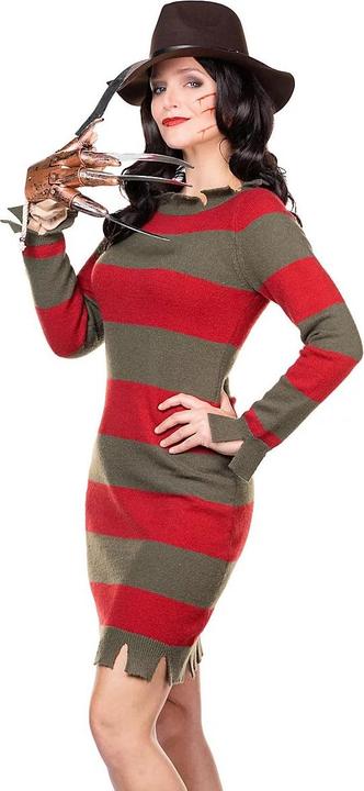 Produktbild Metamorph Freddy Krueger Kostüm für Frauen mit Hut und original Handschuh (XXL)