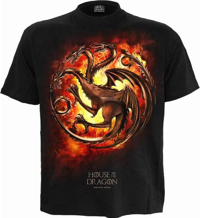 Produktbild Spiral Dragon Flames TShirt (S)