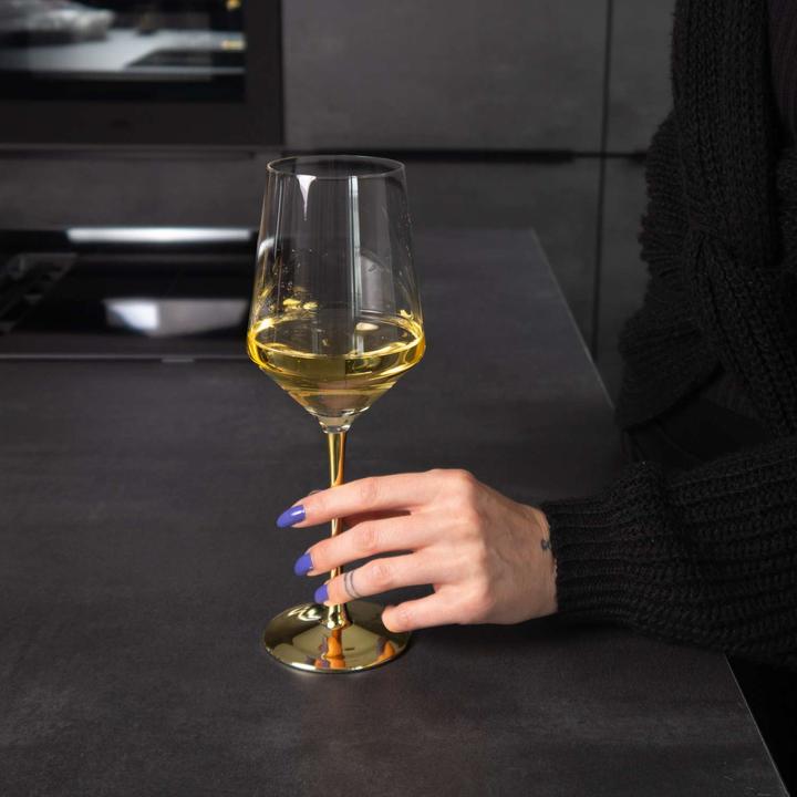 Actual product image Intirilife Wine glass set for red wine white wine (38 cl, 1 Glasses, Wine glasses set)