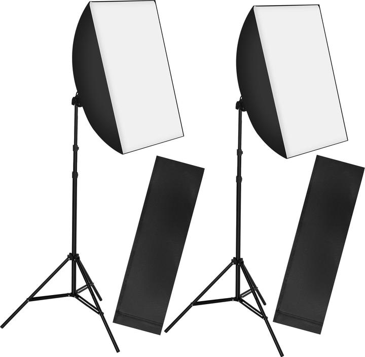 Produktbild tectake 2 Sets Studioleuchte (Studioleuchte, Weitere Dauerlichter)