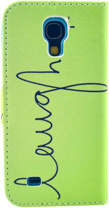 Actual product image König Design Mobile phone cover case for mobile Samsung Galaxy S4 Mini lettering Laugh / Laugh Green (Samsung Galaxy S4 mini)