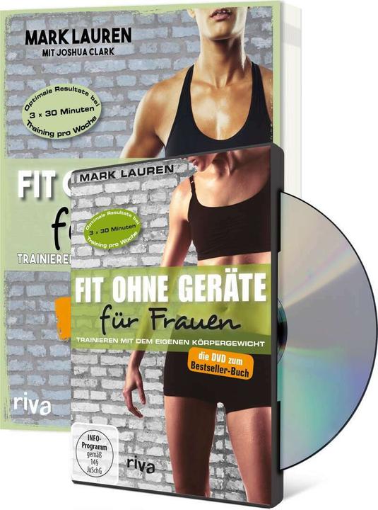 Produktbild Fit ohne Geräte für Frauen Buch + DVD - Bundle (Deutsch, Mark Lauren, Joshua Clark, 2019)