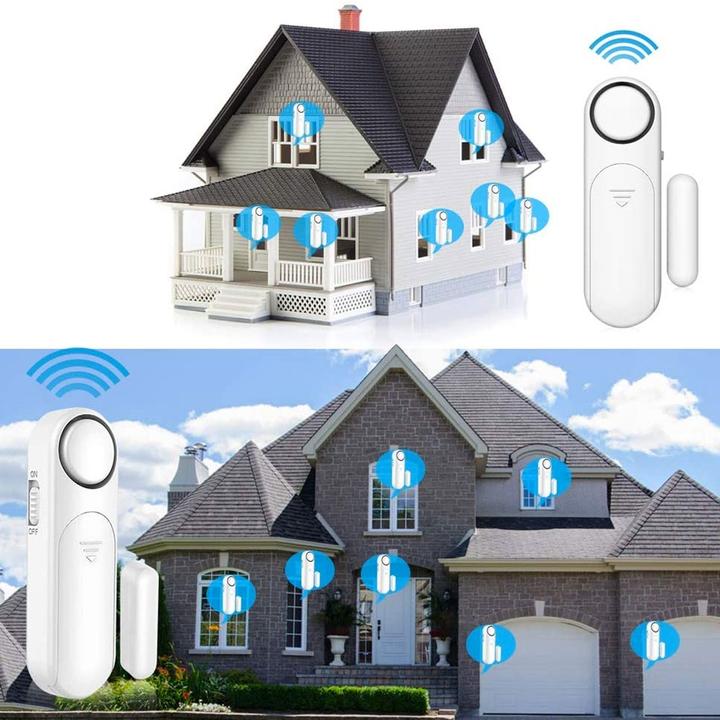 Produktbild Werkstein Anti-Einbruch Tür- Fenster Sensor Alarmanlage Sirene (120db)