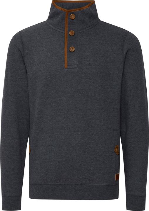 Actual product image Blend Achlias Men's Sweatshirt Sweat Shirt Jumper With High-Neck Buttons And Pockets (S)