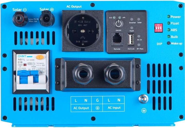Image du produit Ective SSI 10 PRO 1000W/12V 4in1 Onduleur sinusoïdal avec priorité au réseau, chargeur & régulateur de