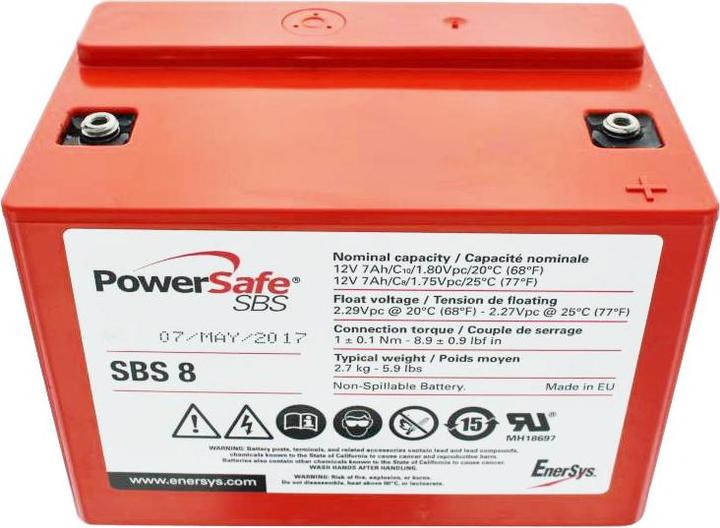 Hawker Energy Akku Hawker 12SBS8 PowerSafe mit M4 Schraubanschluss (12 V, 7 Ah)