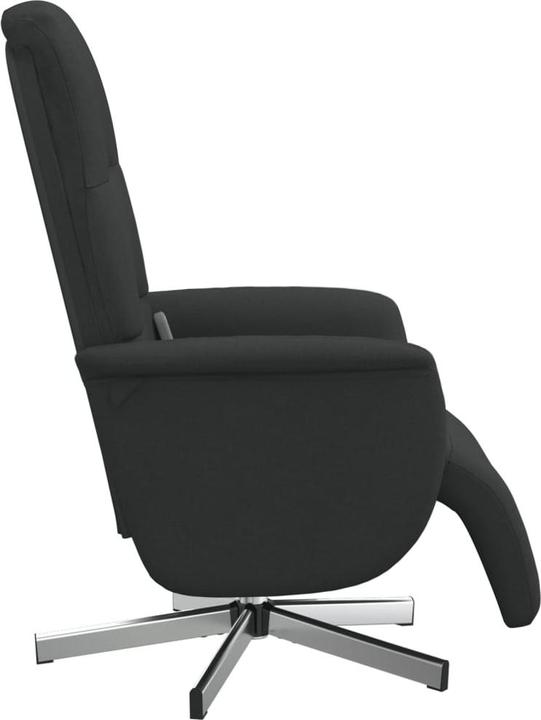 Produktbild VidaXL Massagesessel mit Fussteil Schwarz Stoff,Farbe