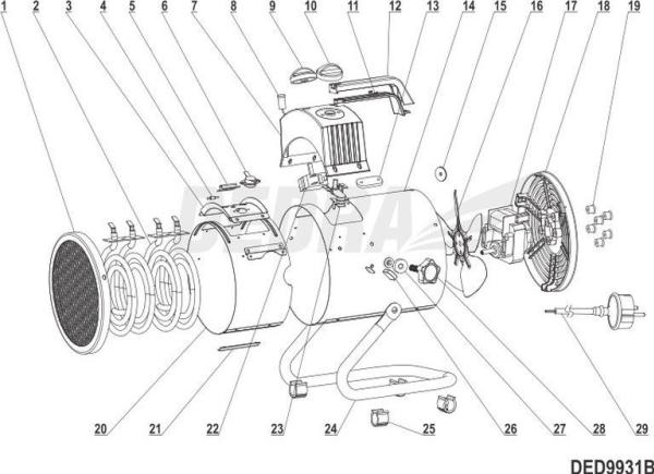 Produktbild Dedra Thermostat YT-WN16 T250 16A 250V