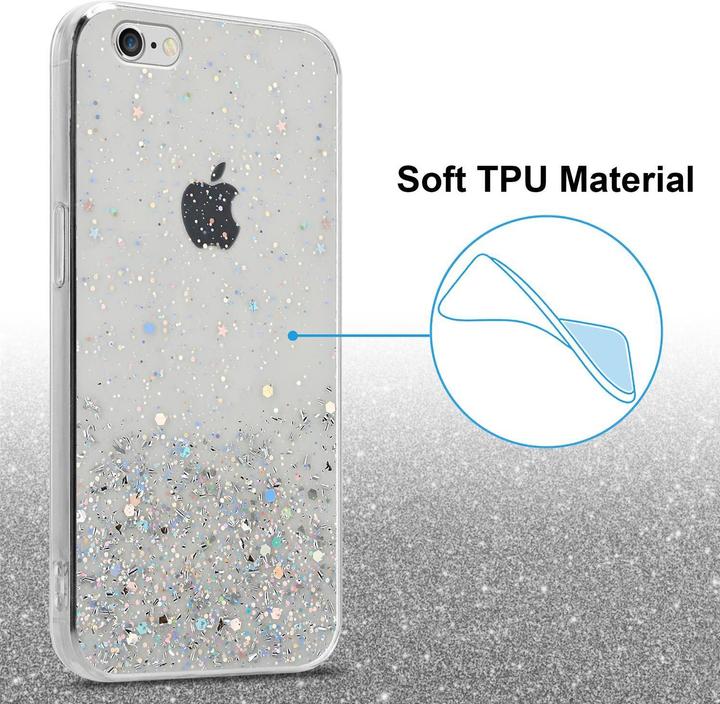 Actual product image Cadorabo TPU cover sparkling glitter (Apple iPhone 6 Plus)