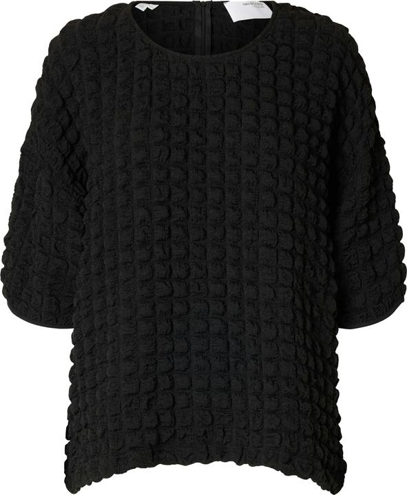 Image du produit Selected Femme Haut texturé avec manches 3/4 (XS)