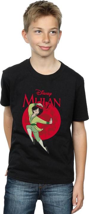 Actual product image Disney Boys Mulan Dragon Circle T-Shirt (152, 158)
