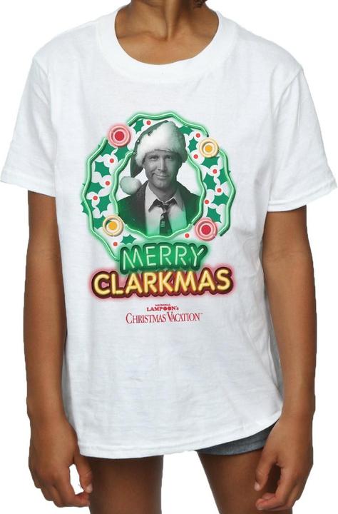Produktbild National Lampoon´s Vacation National Lampoon's Christmas Vacation Greyscale Clarkmas TShirt Mädchen (128)