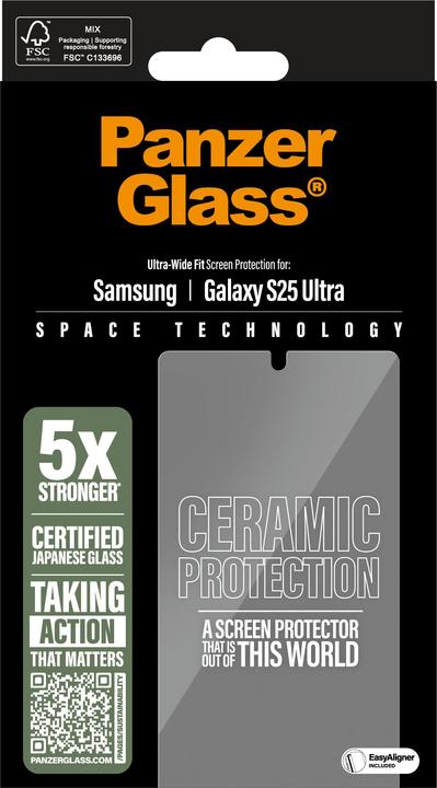 Produktbild PanzerGlass Ceramic Displayschutz (1 Stück, Samsung Galaxy S25 Ultra)