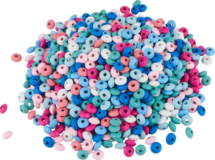 Immagine prodotto VBS Lenticchie di legno XXL "Colour Mix", Ø 11 mm, 250 g