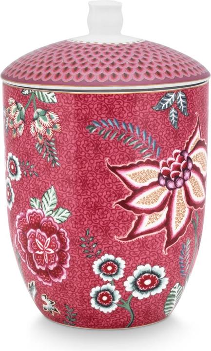 Produktbild PIP Studio Flower Festival Vorratsdose dark pink 1,5 l (1.50 l)