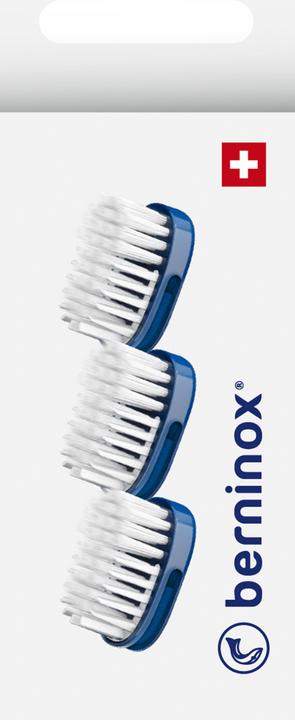 Produktbild Berninox Ersatz-Zahnbürstenköpfe ozeanblau medium 3 Stk (3 x)