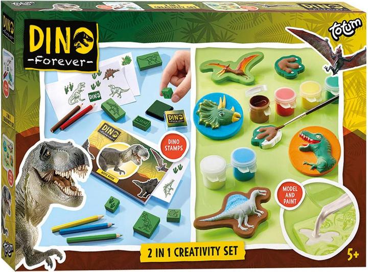 Actual product image Totum Dino Forever - 2in1 Plaster and Colour Creativity Set