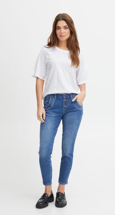 Actual product image Pulz Jeans PZBRIT 0-Neck Tshirt - 50207421 (XS)