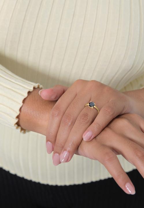 Actual product image Elli Ring Solitaire Classic Zirconia 925 Sterling Silver (54, 925 Silver)
