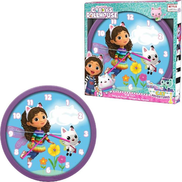 Produktbild Gabby's Dollhouse Gabby Dollhouse Wandklok 25cm (25 cm)