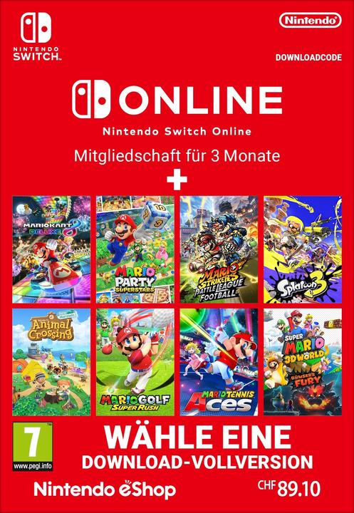 Image du produit Nintendo Jeu complet multi-logiciel + code numérique NSO 90 jours (Switch)
