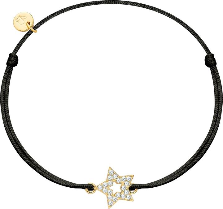 Glanzstücke München Textilarmband Stern - 36444 (22 cm, Sterling Silber)