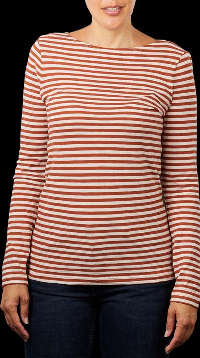 Marc O'Polo Long Sleeve T-Shirt Boat Neck multi/orange (XL)