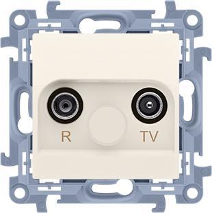 Image du produit Kontakt Prise d'antenne Simon Simon 10 R-TV terminal séparé crème IP20 (CAK.01
