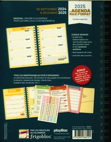Image du produit L'agenda maxi format : famille organisée (Français)