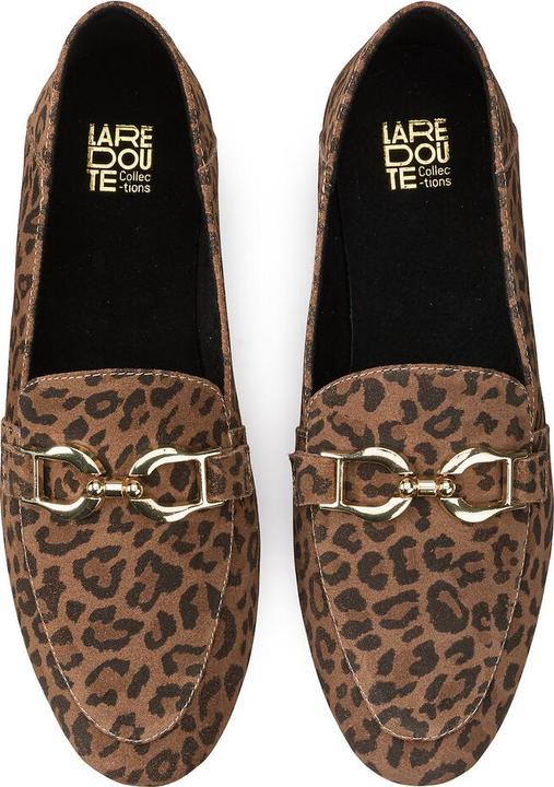 Produktbild La Redoute Collections Leder-Loafer mit Leo-Print (38)