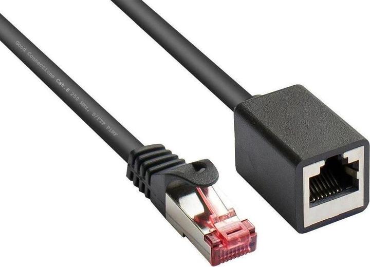 Produktbild Varia SO-37005 - RNS Patchkabelverlngerung mit Rastnasenschutz, Cat. 6, SFTP, PiMF, schwarz, 5m (S/FTP, CAT6, 5 m)